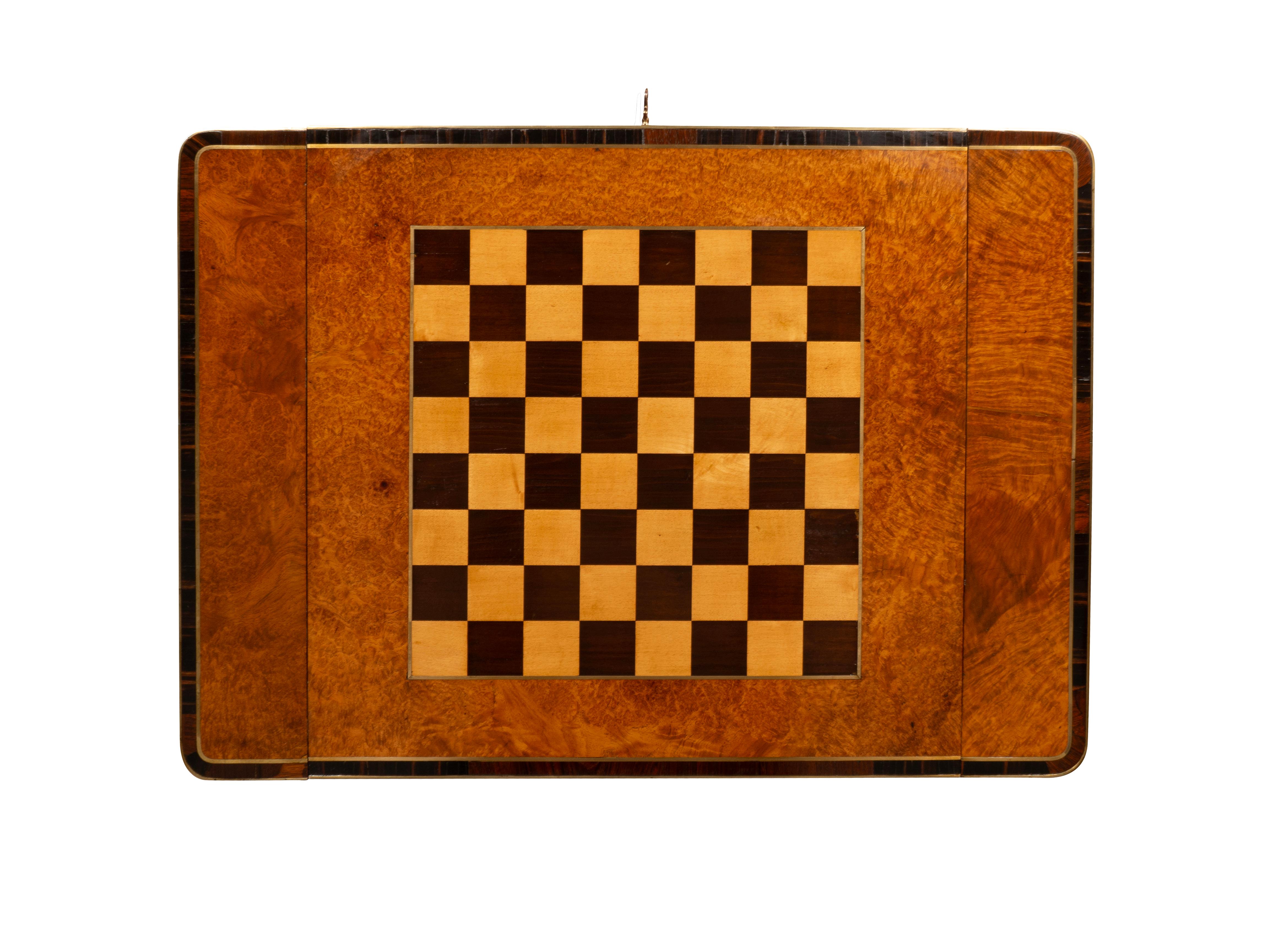 Fine Regency Amboyna And Calamander Games Table 12