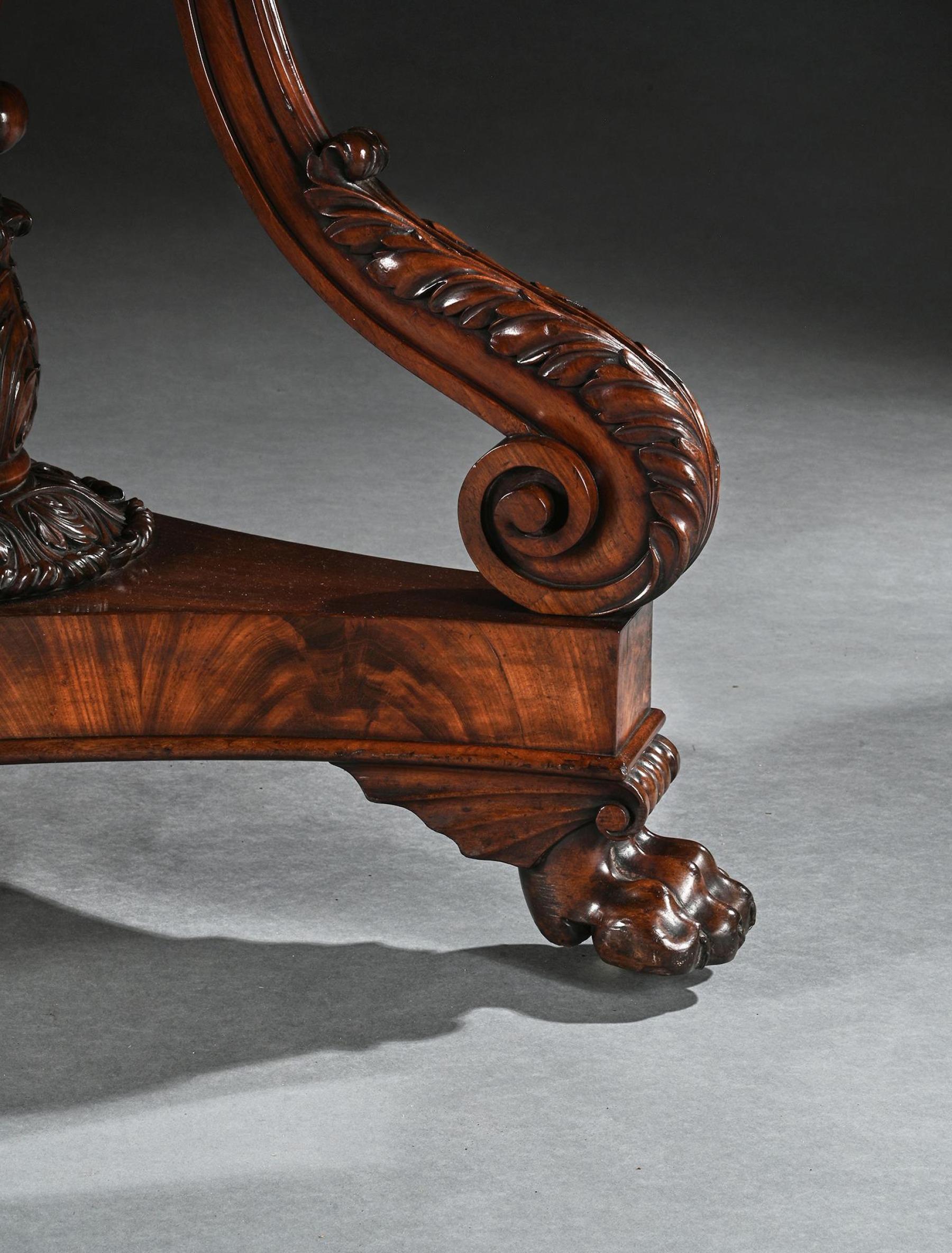 Early 19th Century Fine Regency Mahogany Centre Table, Possibly a Unique Commission Based on the De