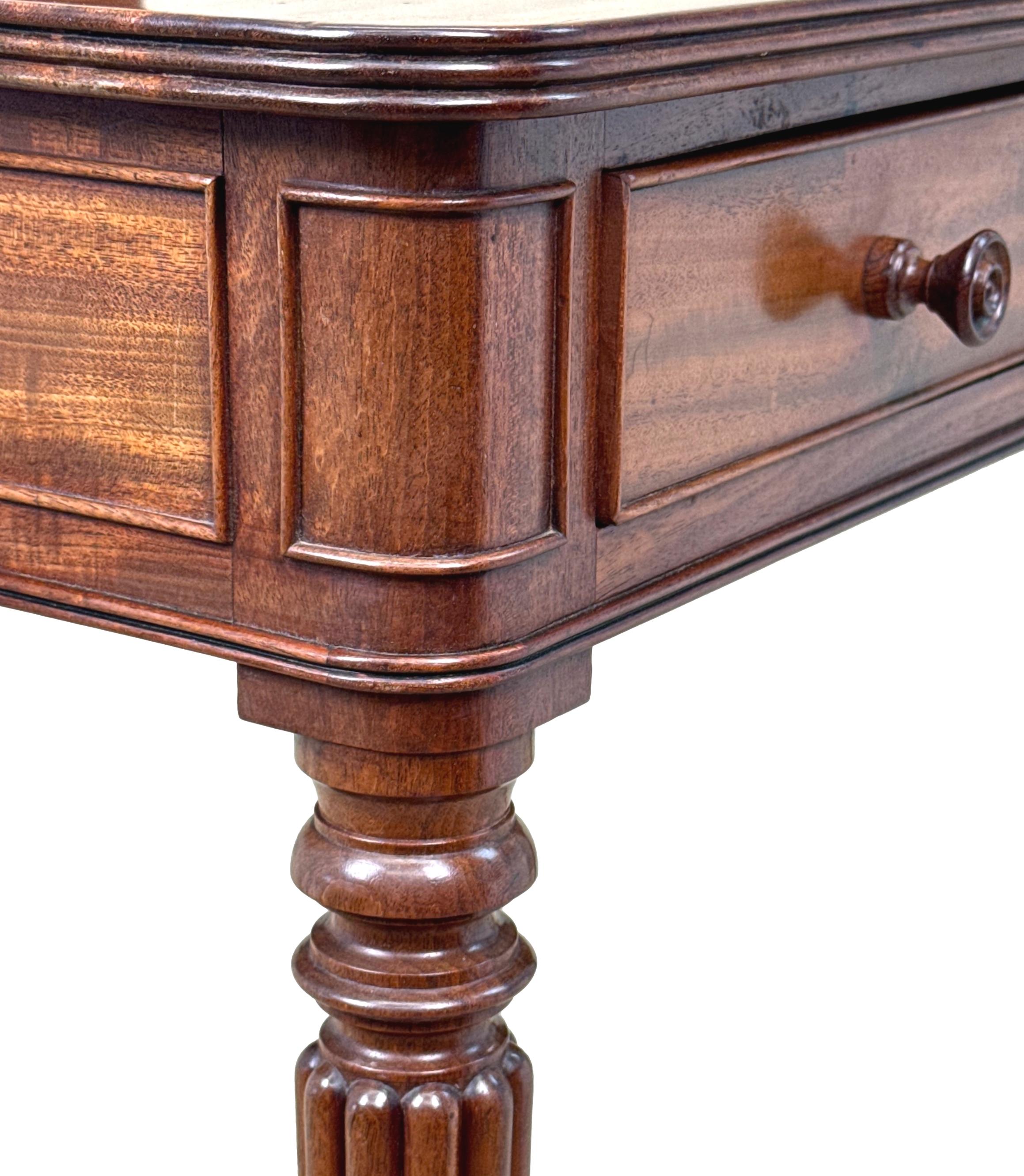 Fine Regency Mahogany Chamber Writing Table For Sale 1