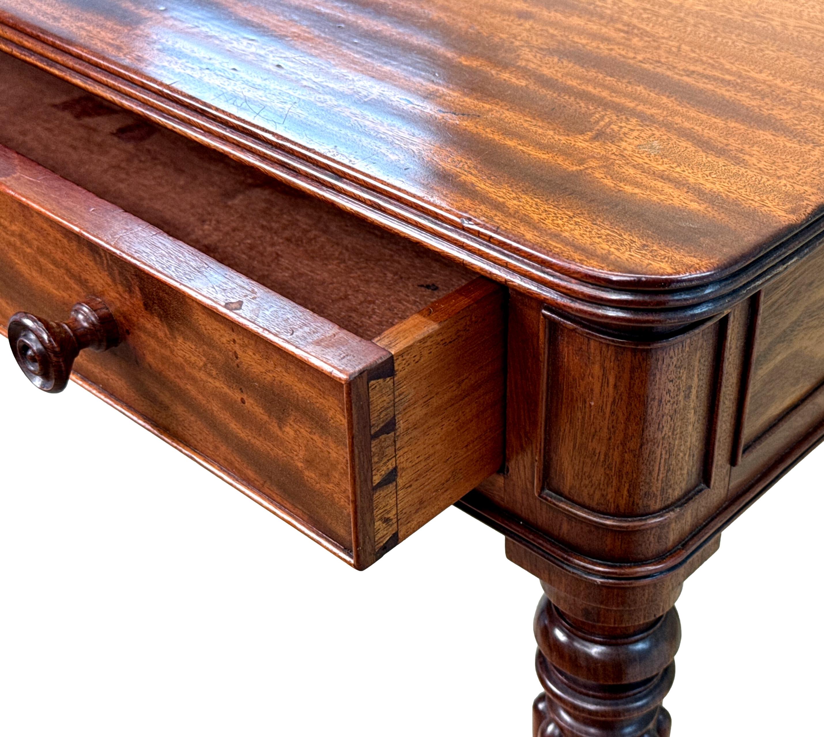 Fine Regency Mahogany Chamber Writing Table For Sale 2