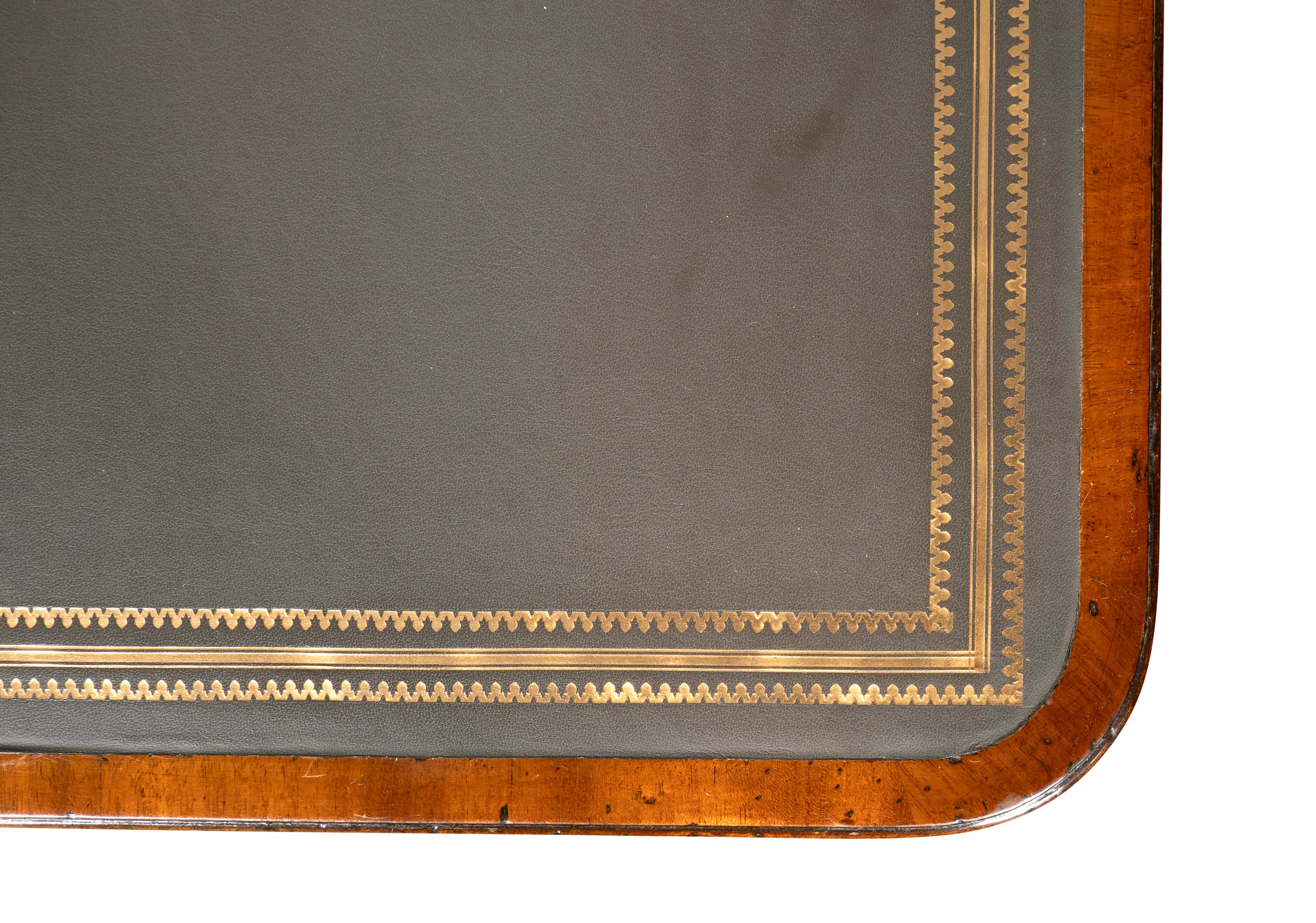 Fine Regency Mahogany Writing Table For Sale 5