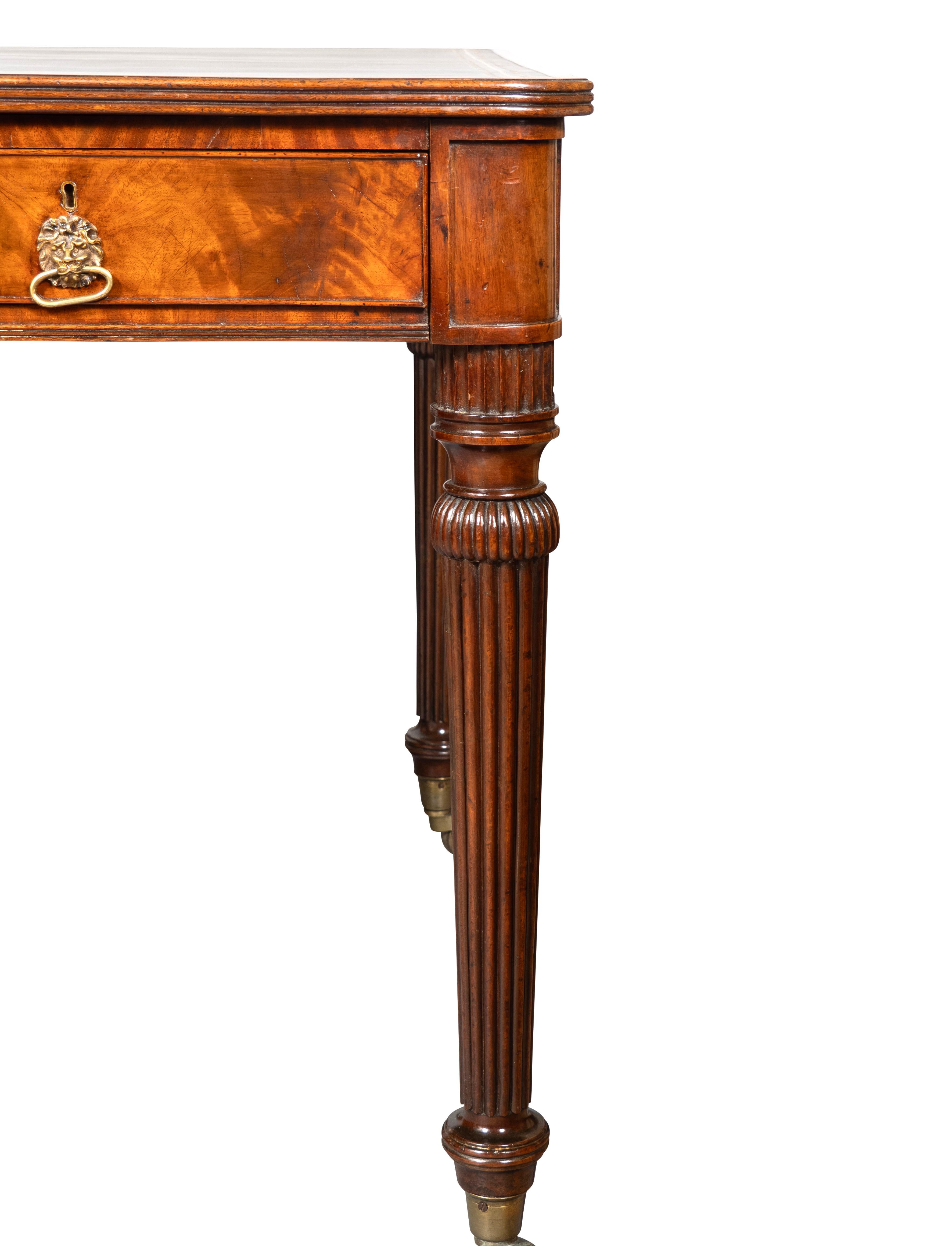 Fine Regency Mahogany Writing Table For Sale 3