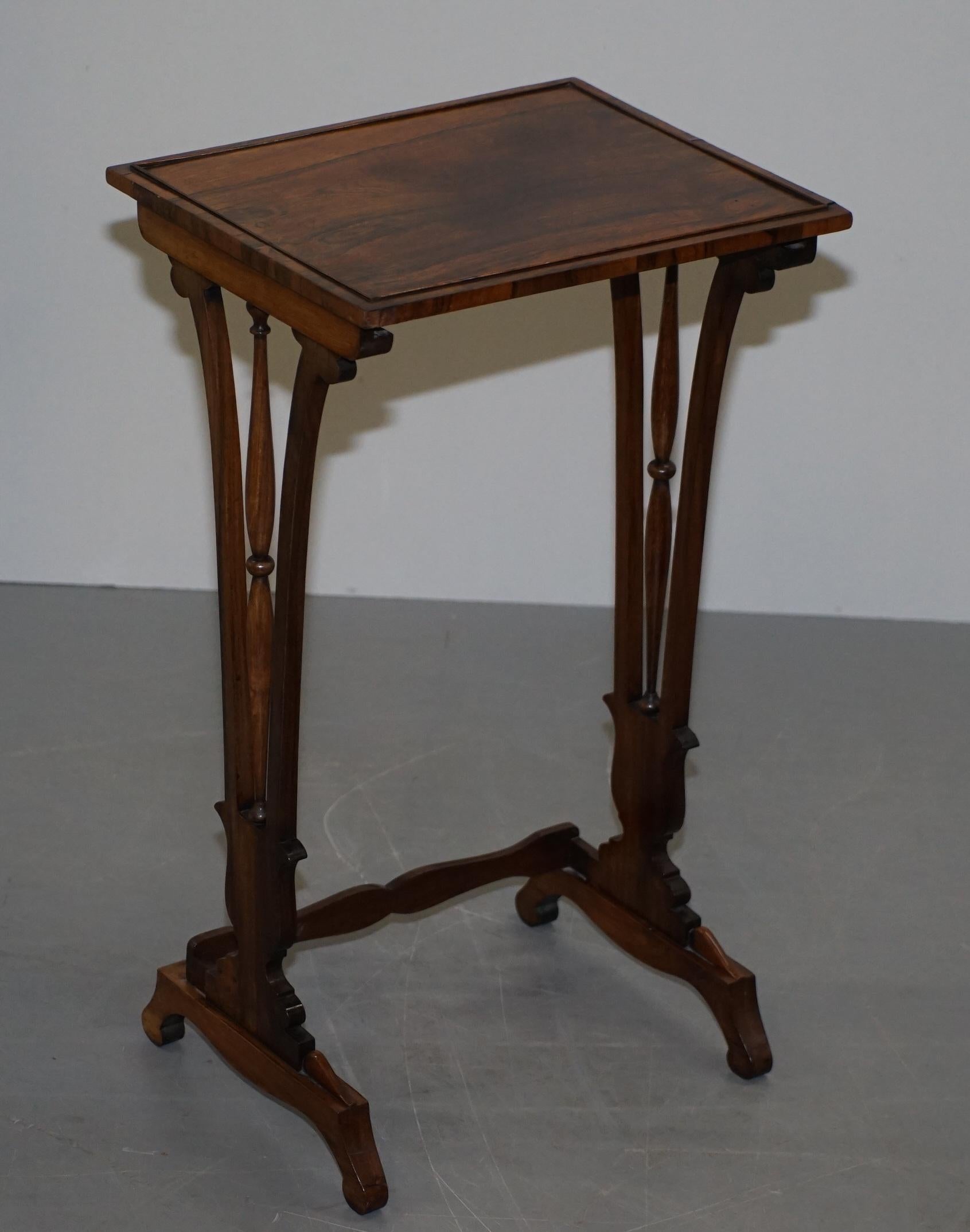 Fine Regency Nest of Hardwood Tables with Chessboard Top Attributed to Gillows For Sale 9