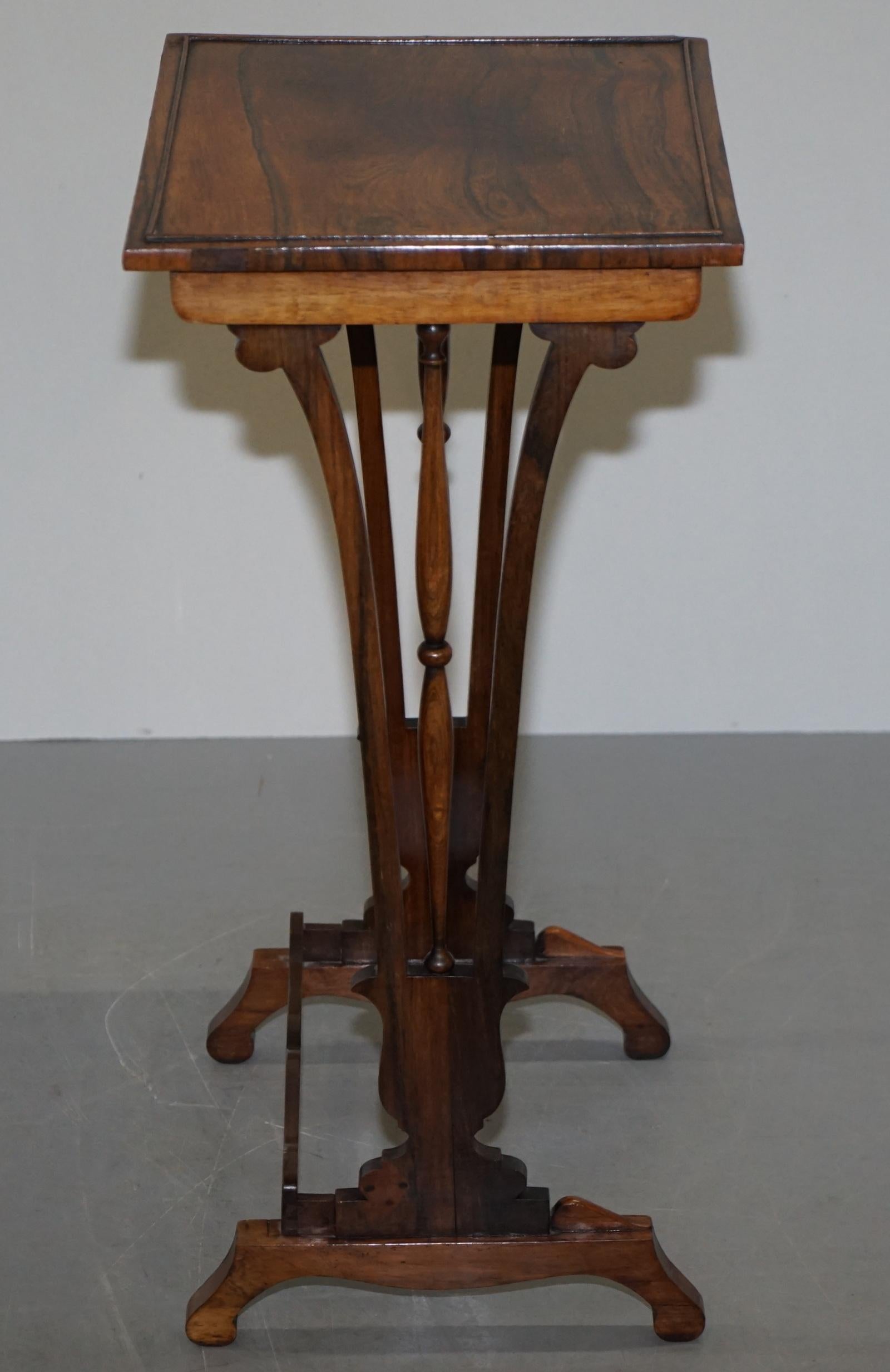 Fine Regency Nest of Hardwood Tables with Chessboard Top Attributed to Gillows For Sale 12