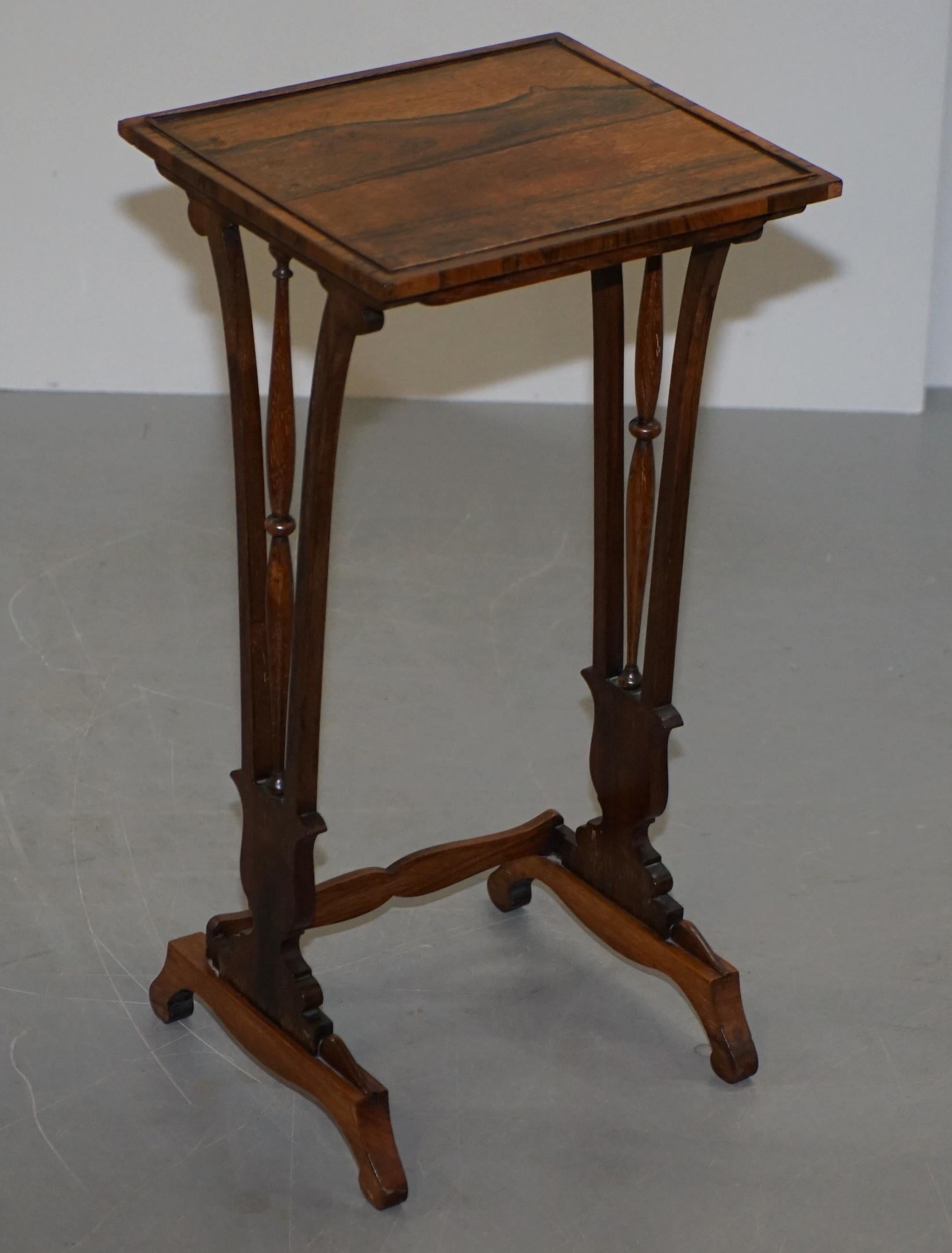 Fine Regency Nest of Hardwood Tables with Chessboard Top Attributed to Gillows For Sale 14