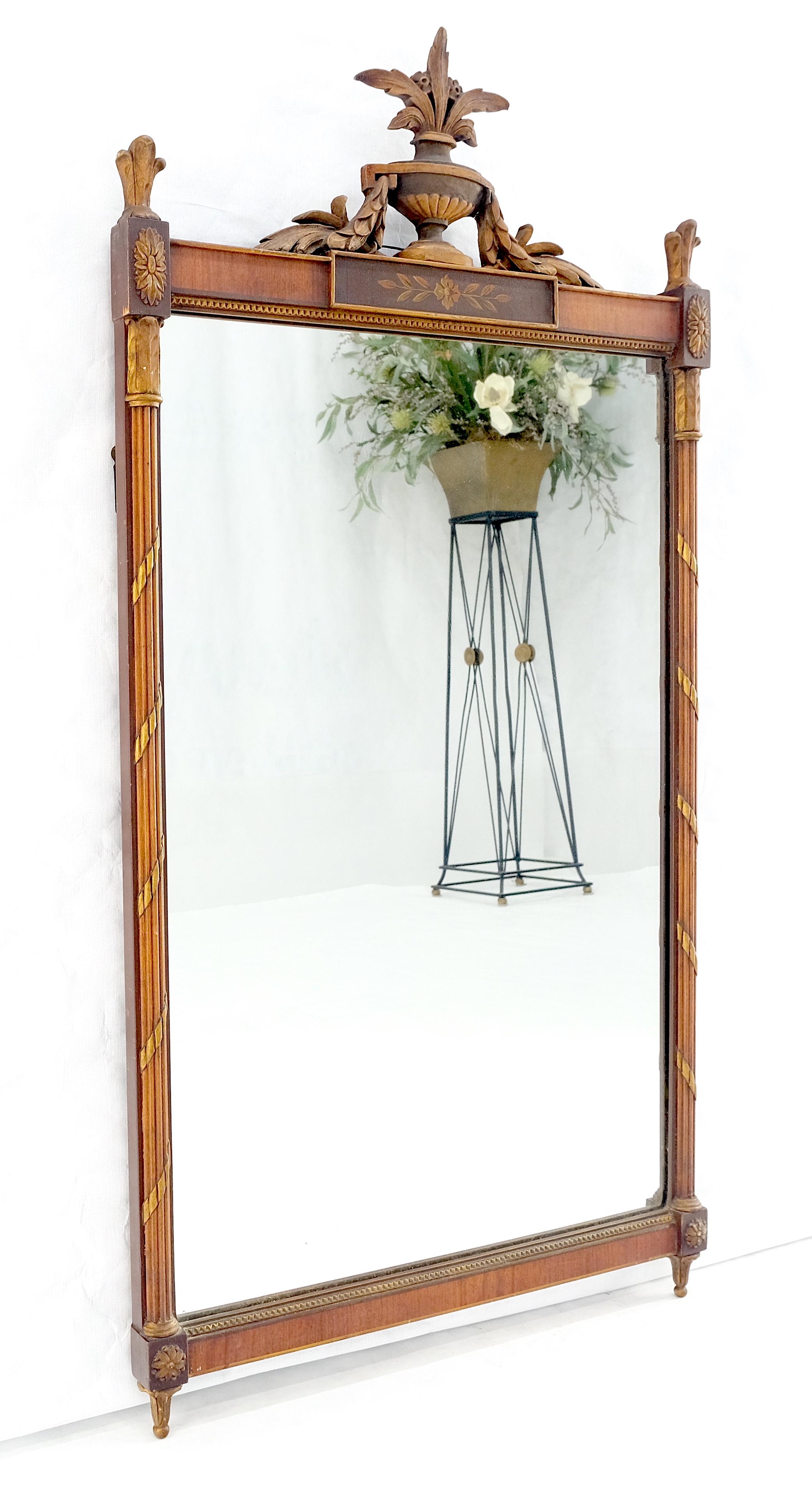 Feiner Regency-Wandspiegel mit Ornamenten und Farben, dekoriert, NICE (Geschnitzt) im Angebot