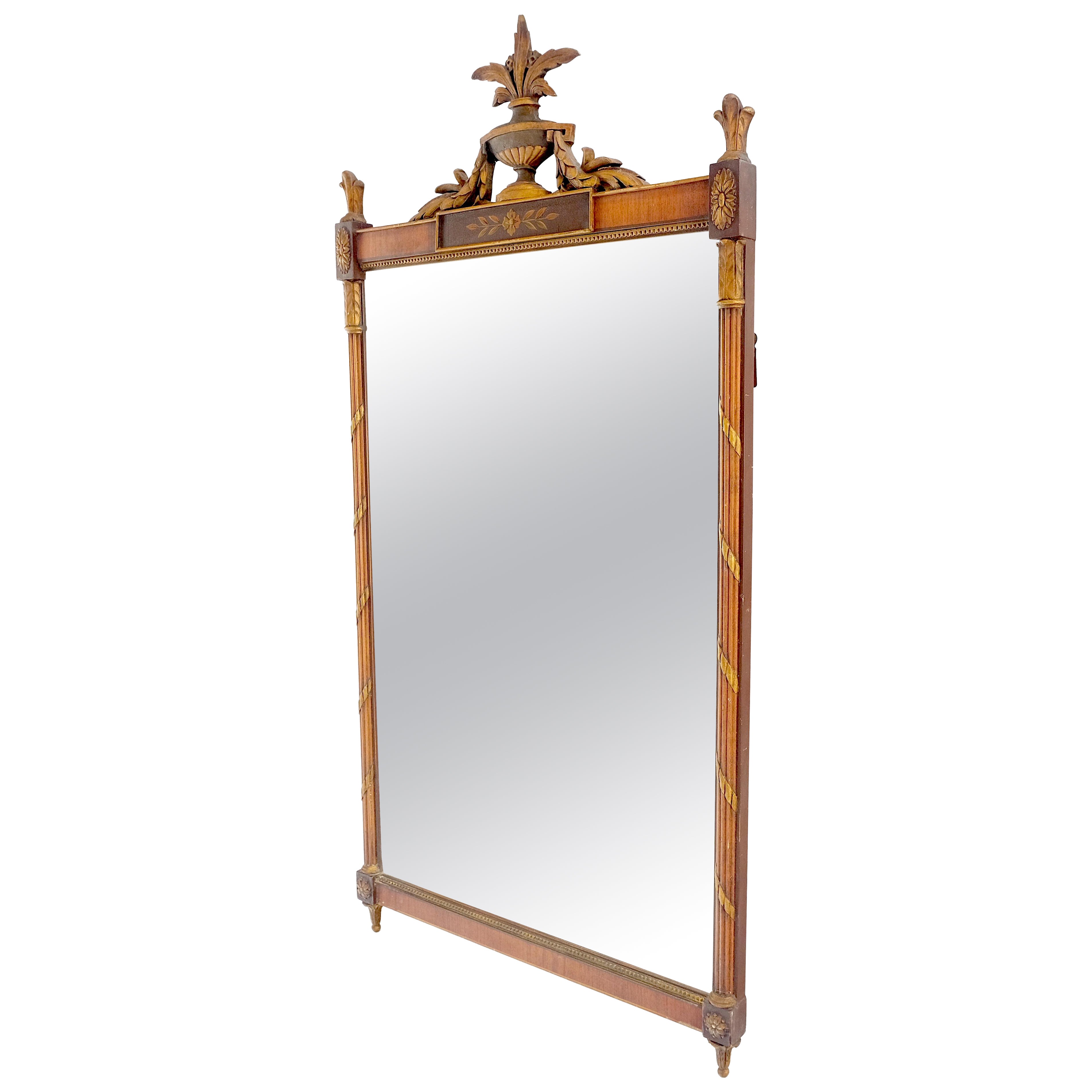 Fine Regency Ornaments & Paint Decorated Wall Mirror NICE