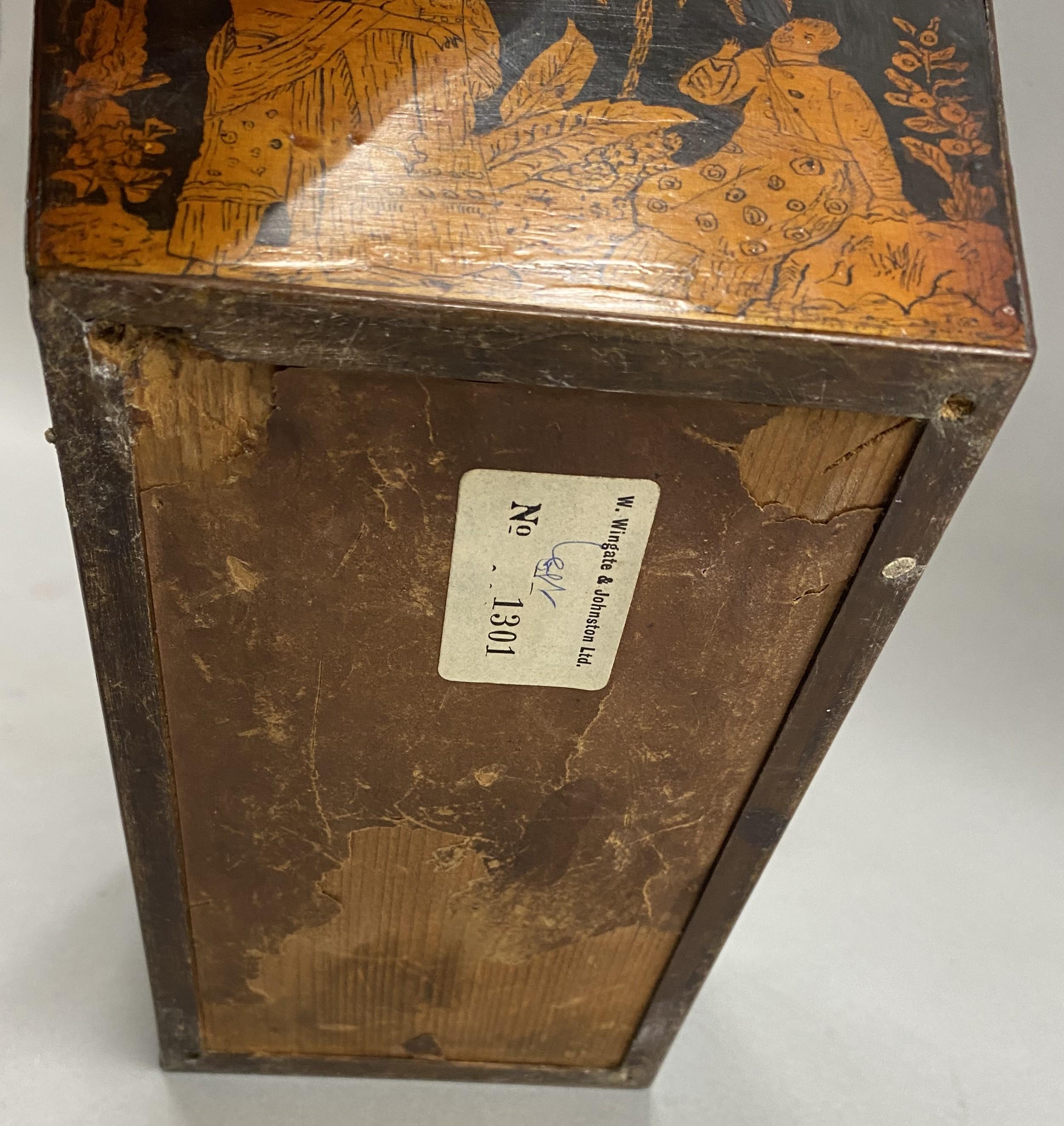 Fine Regency Penwork Chinoiserie Tea Caddy circa 1800 For Sale 4