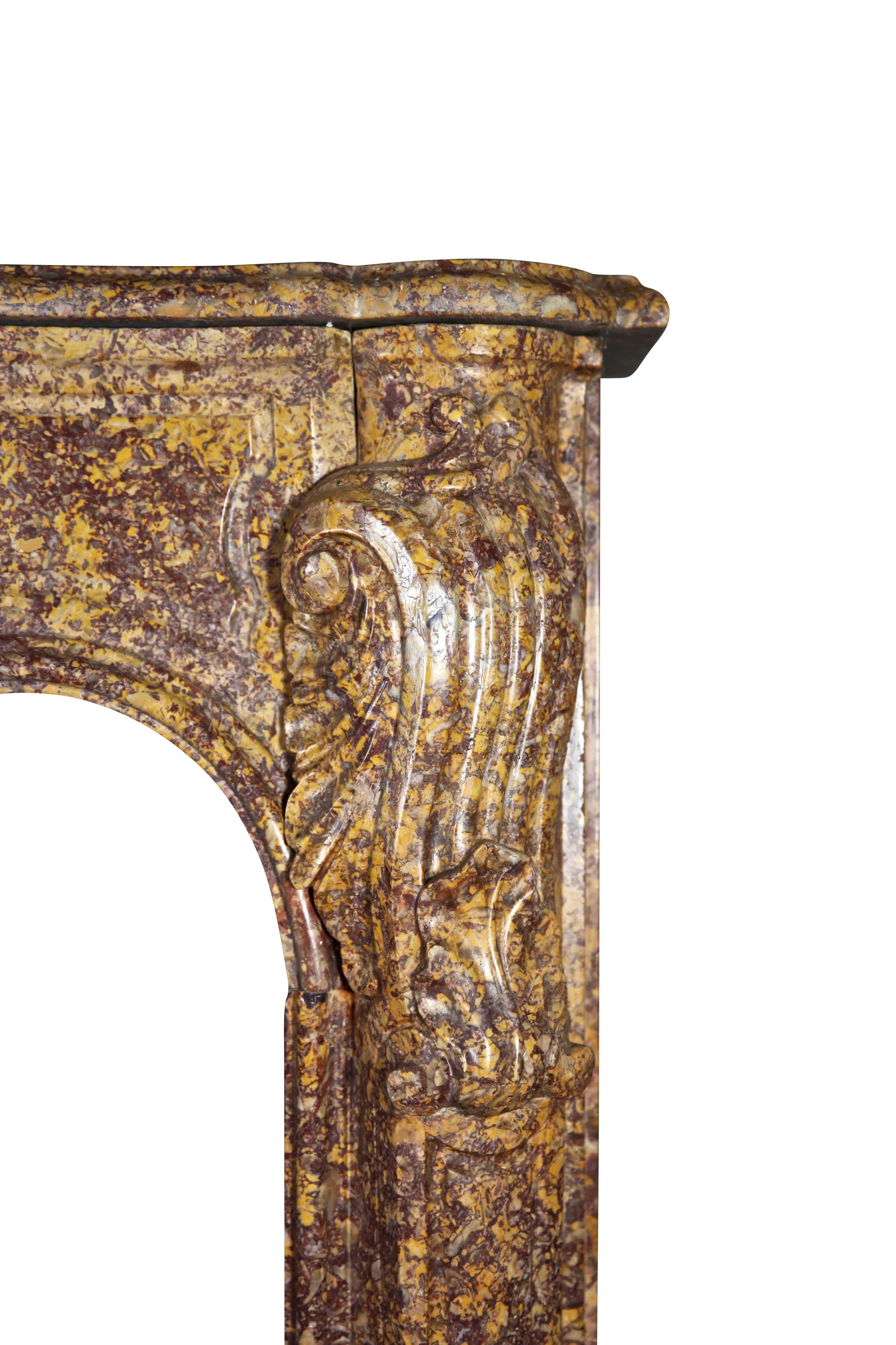 18th Century and Earlier Fine Regency Period Antique Fireplace Surround in Royal Marble For Sale