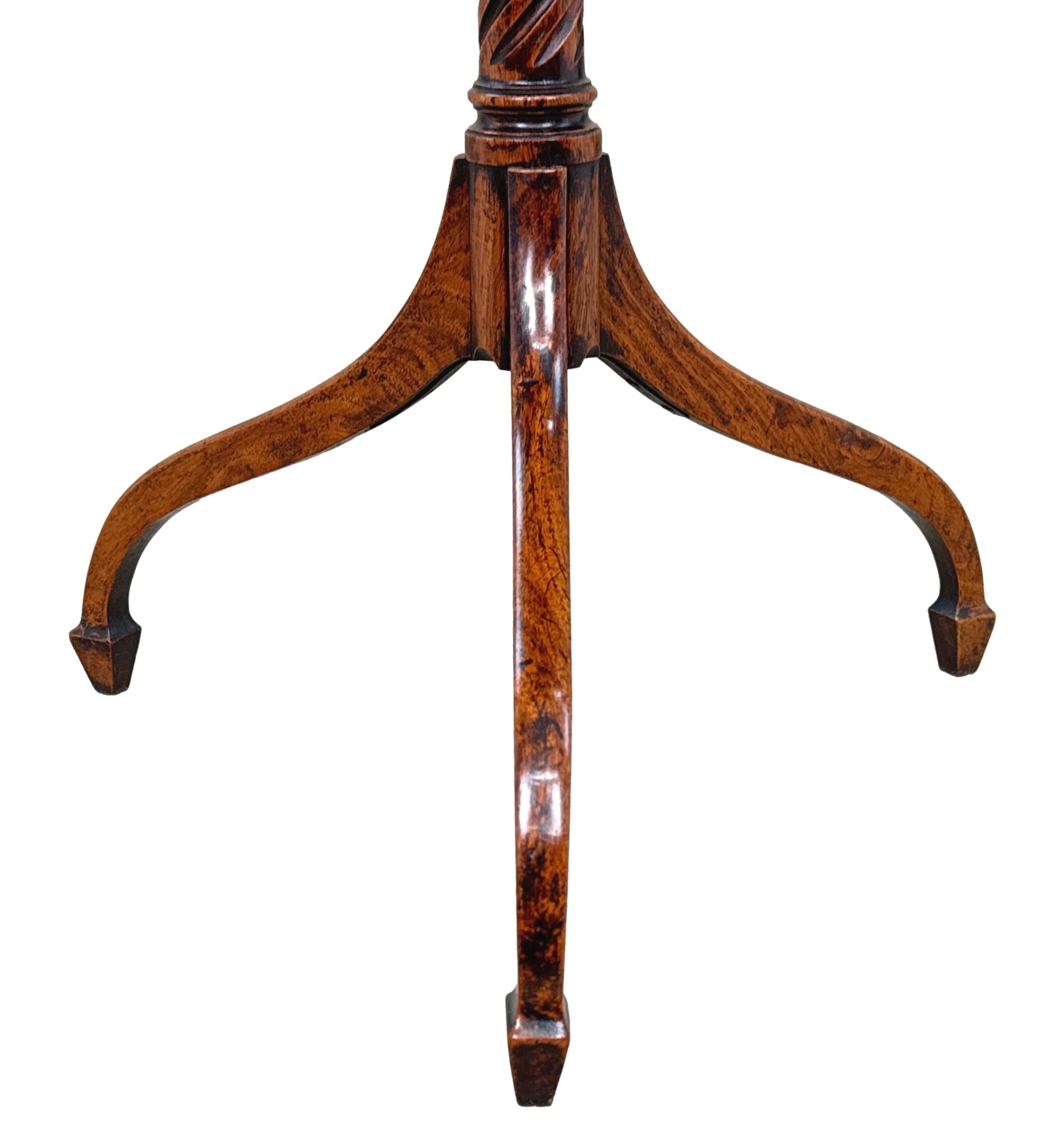 Fine Regency Period Kingwood Square Wine Table For Sale 5