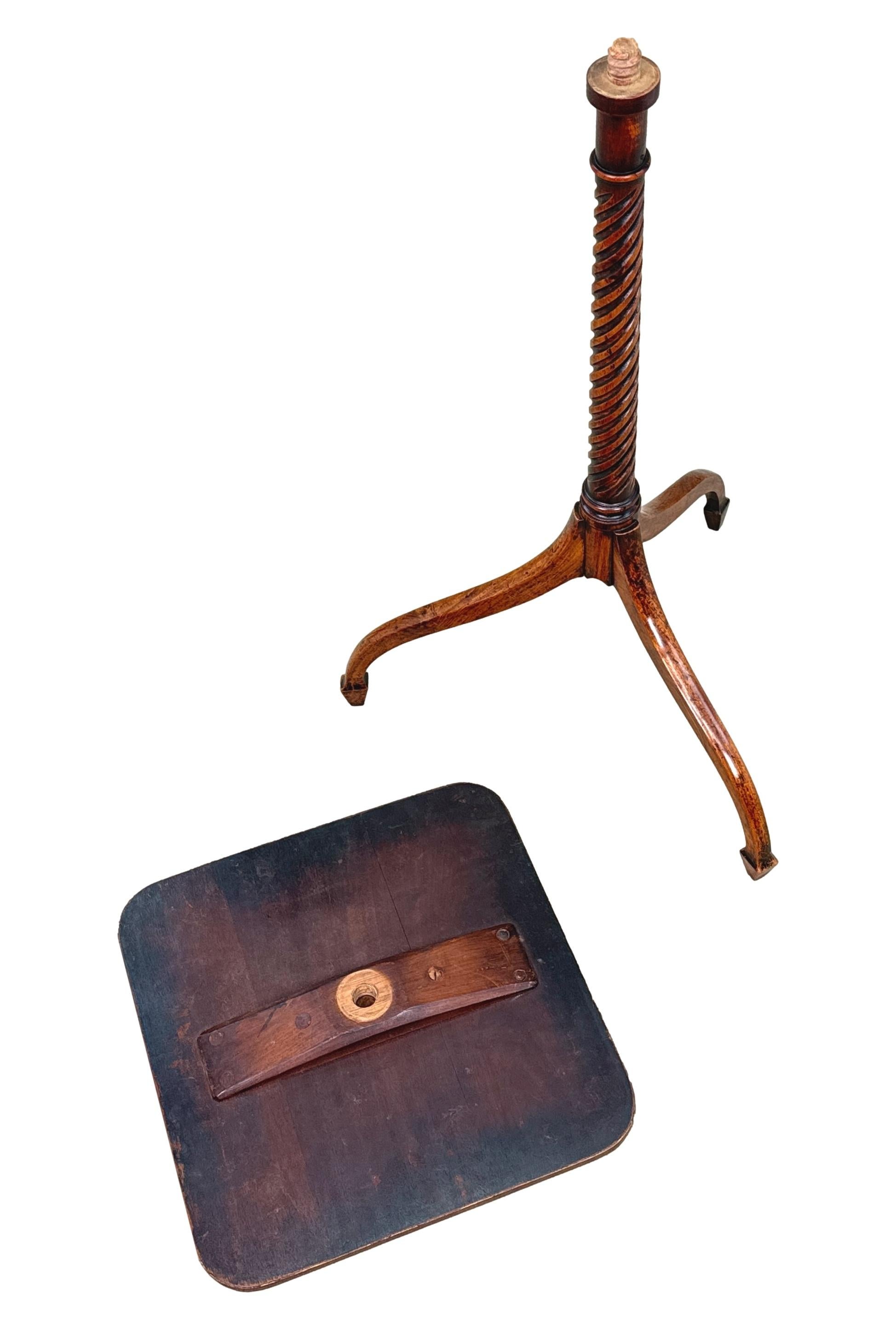 Fine Regency Period Kingwood Square Wine Table For Sale 1