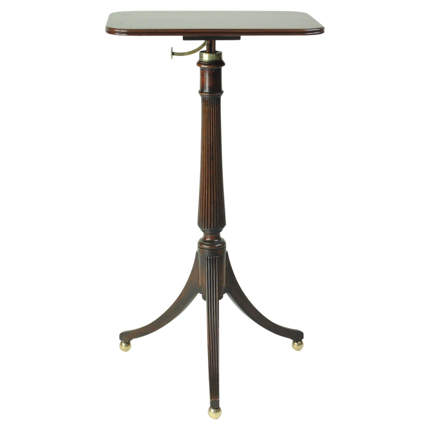 Fine Regency Period Mahogany Lectern Table For Sale
