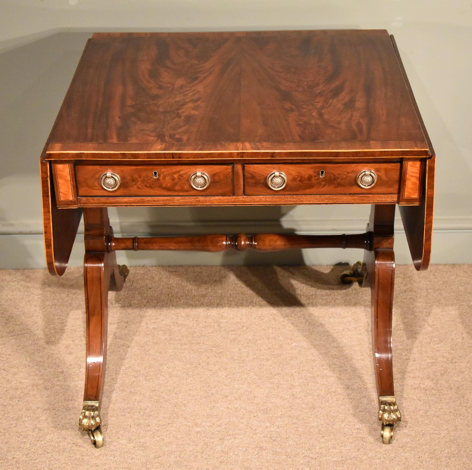 Early 19th Century Fine Regency Period Mahogany Sofa Table