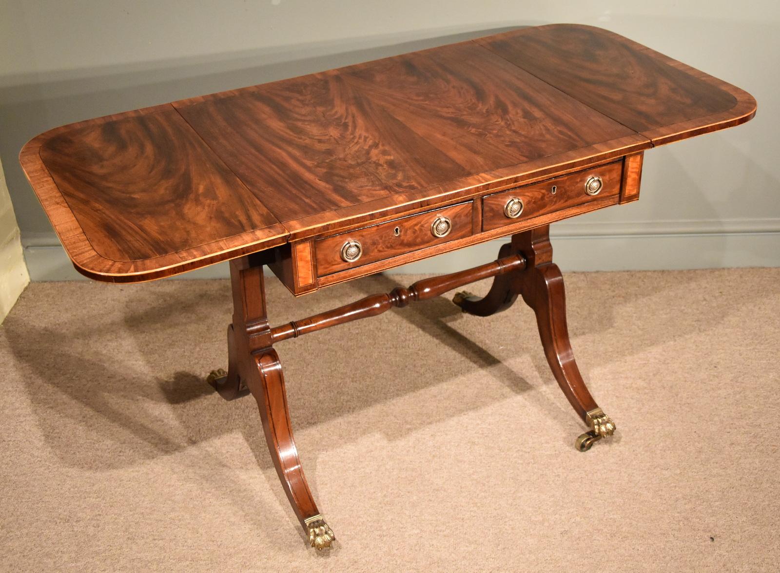 Fine Regency Period Mahogany Sofa Table 1