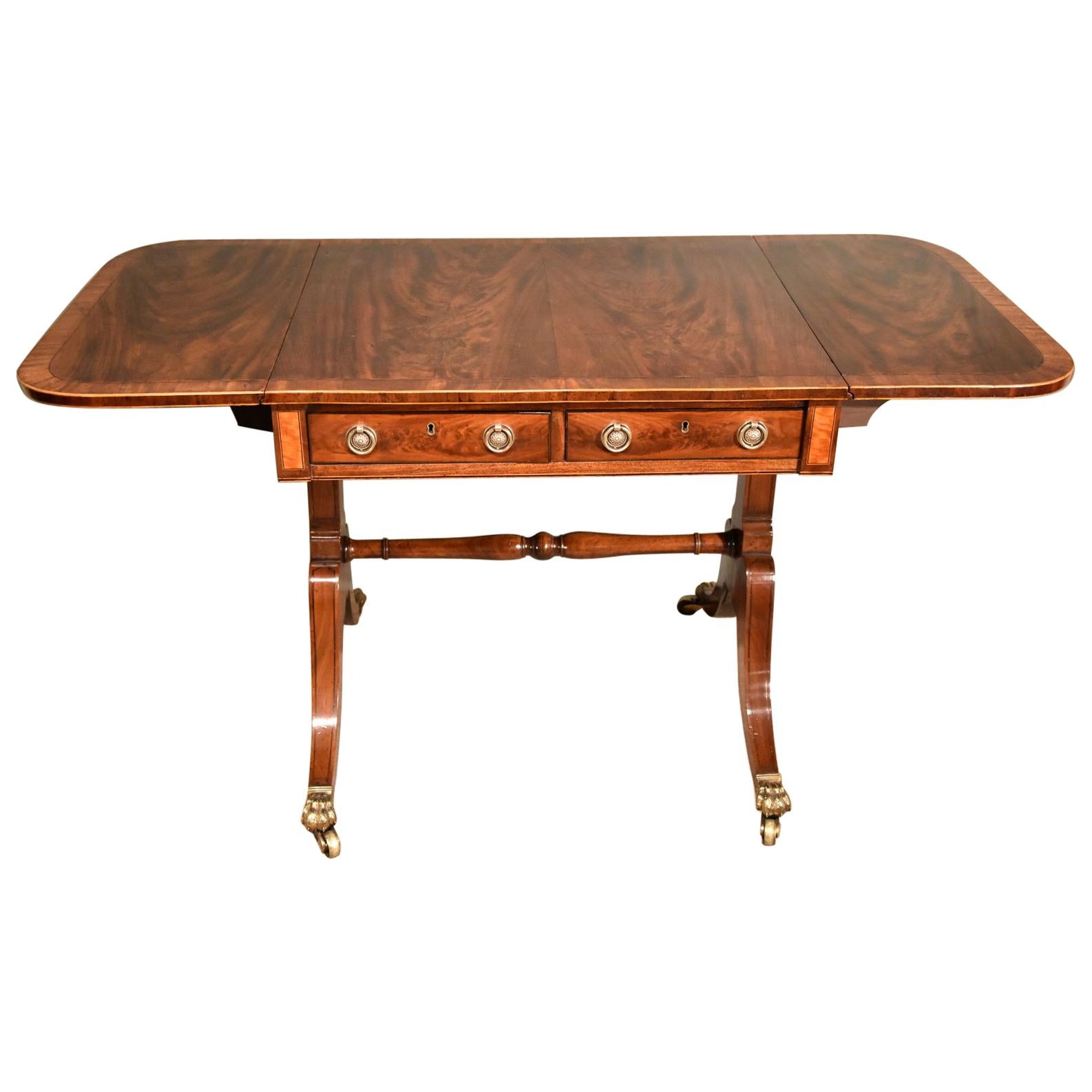 Fine Regency Period Mahogany Sofa Table