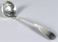Fine Regency Period Sterling Silver Sugar Sifter, Hallmarked Glasgow, 1826