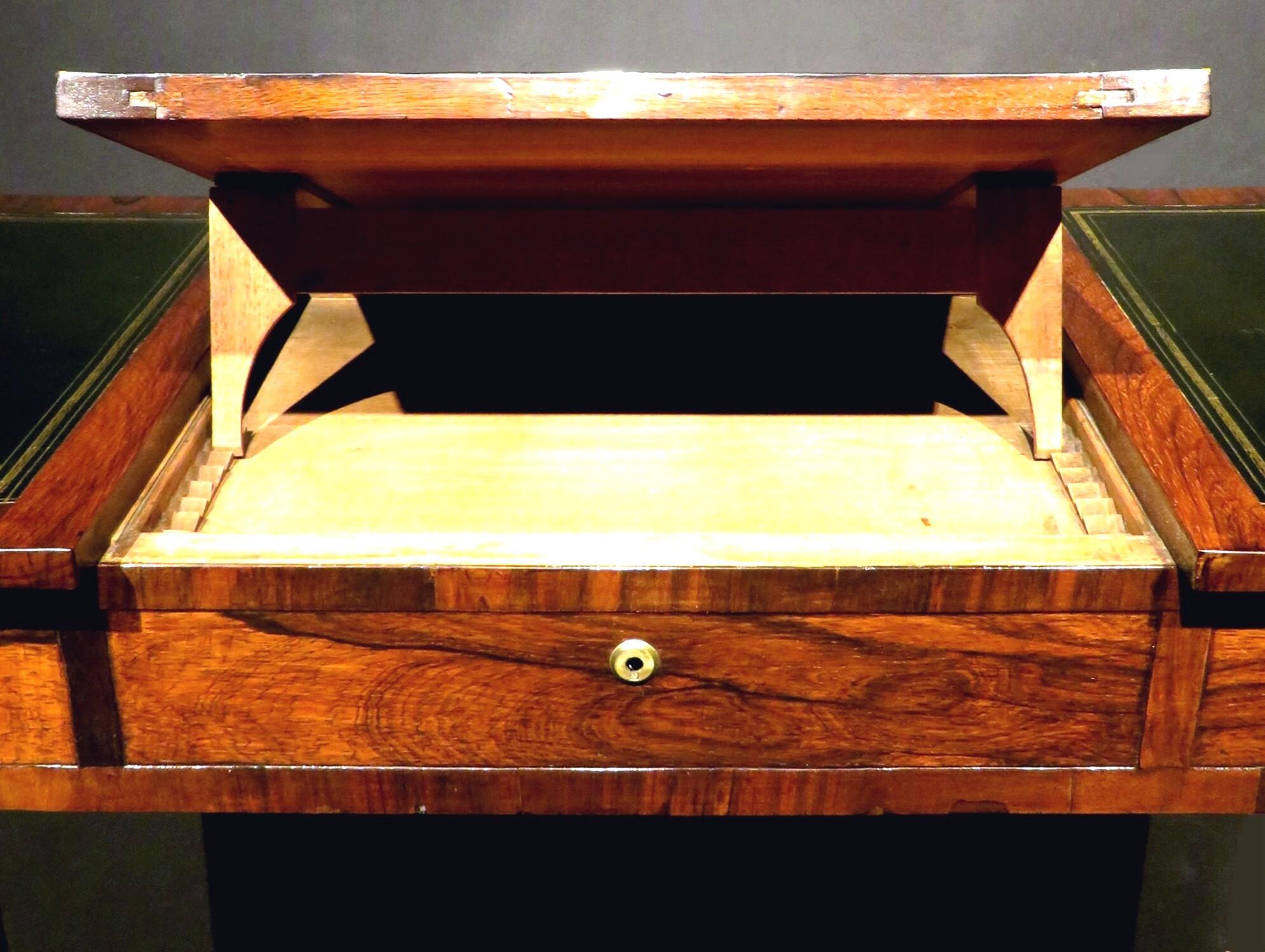 Fine Regency Period Writing Table / Sofa Table in Figured Rosewood, Circa 1825 For Sale 4