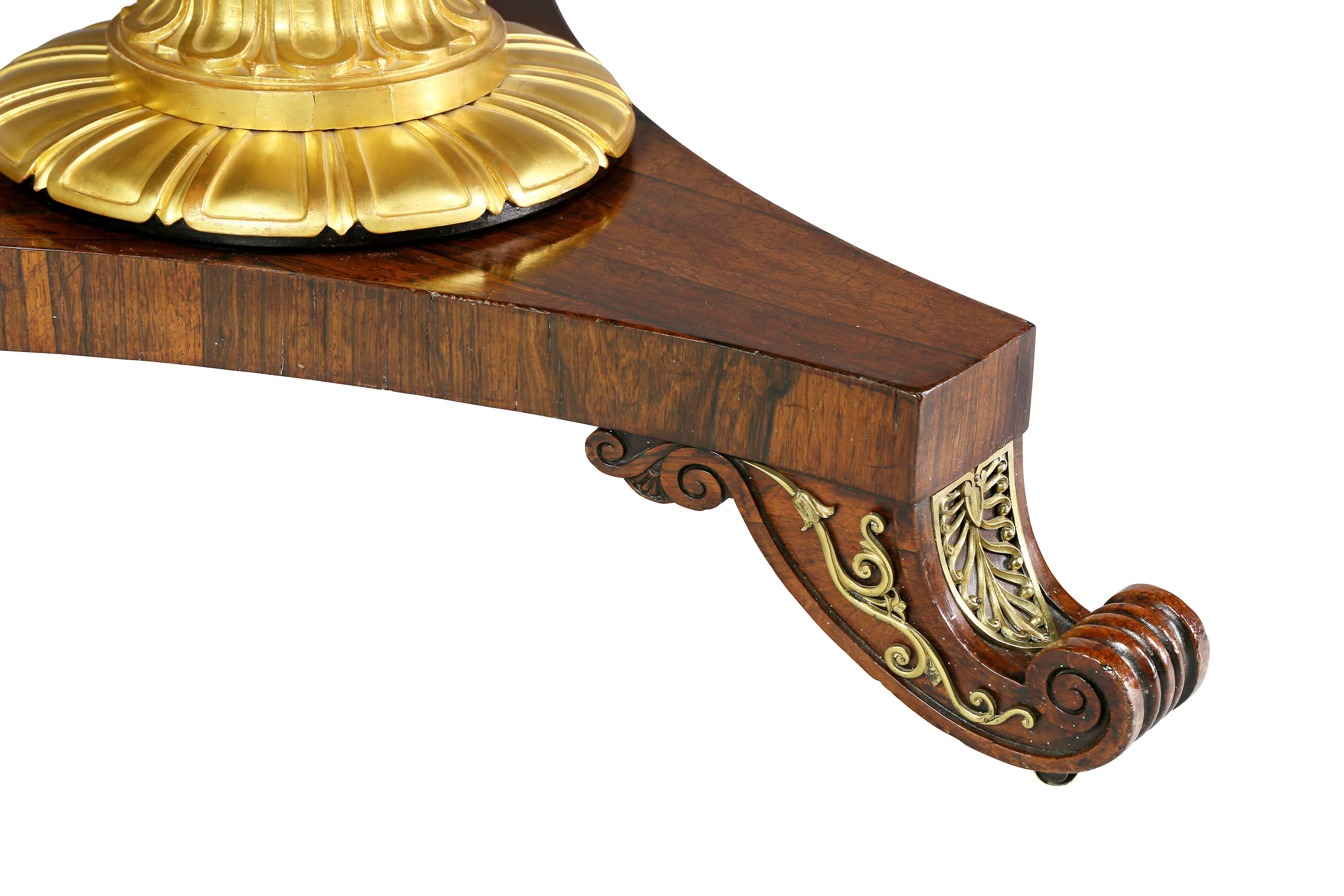 Fine Regency Rosewood and Inlaid Centre / Breakfast Table 2