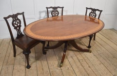 Fine Regency Style Oval Mahogany Dining Table