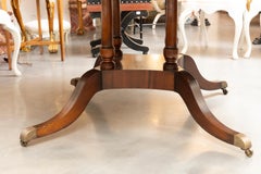 Fine Regency Style Round Expanding Dining Table