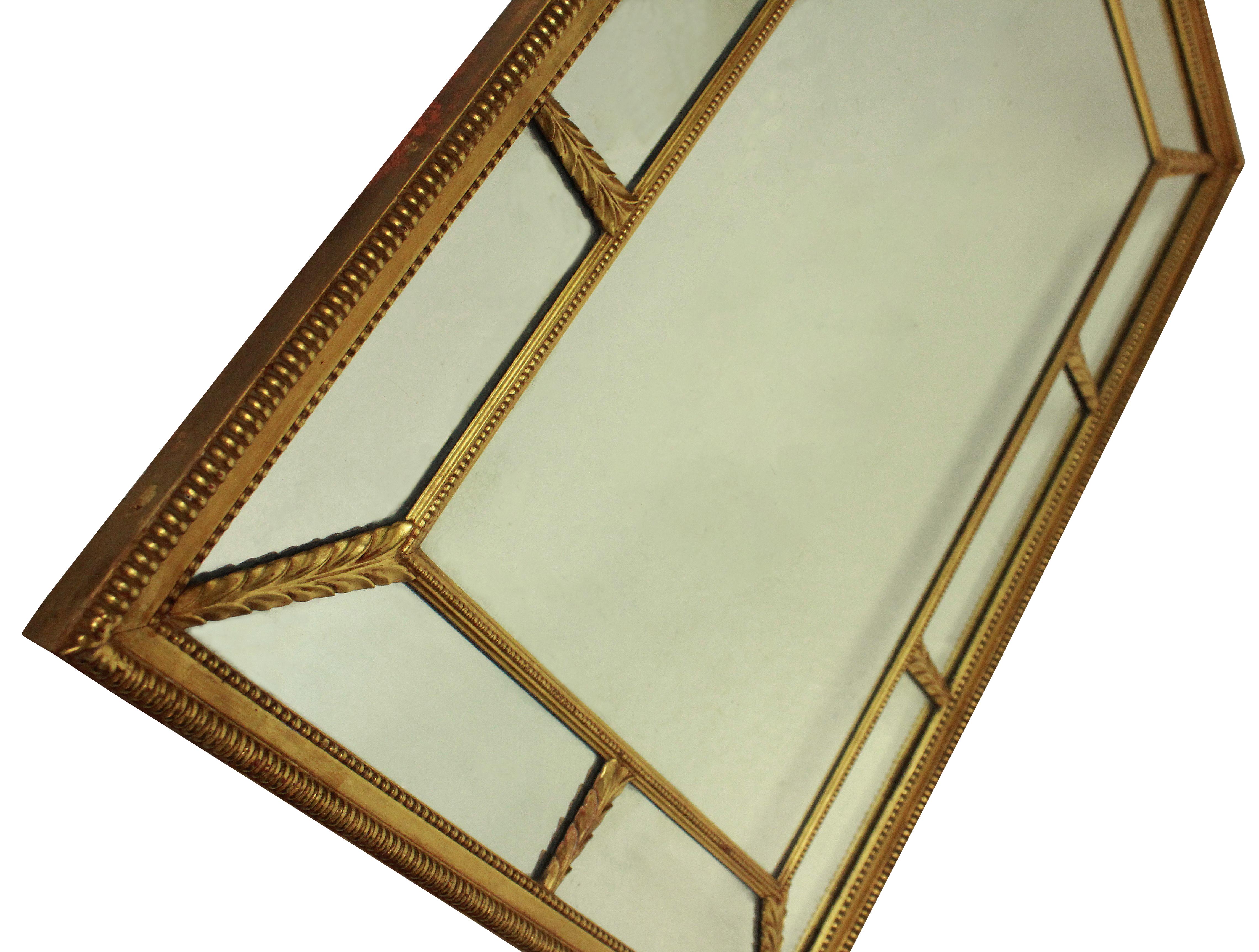 Fine Regency Style Sectional Mirror In Good Condition In London, GB