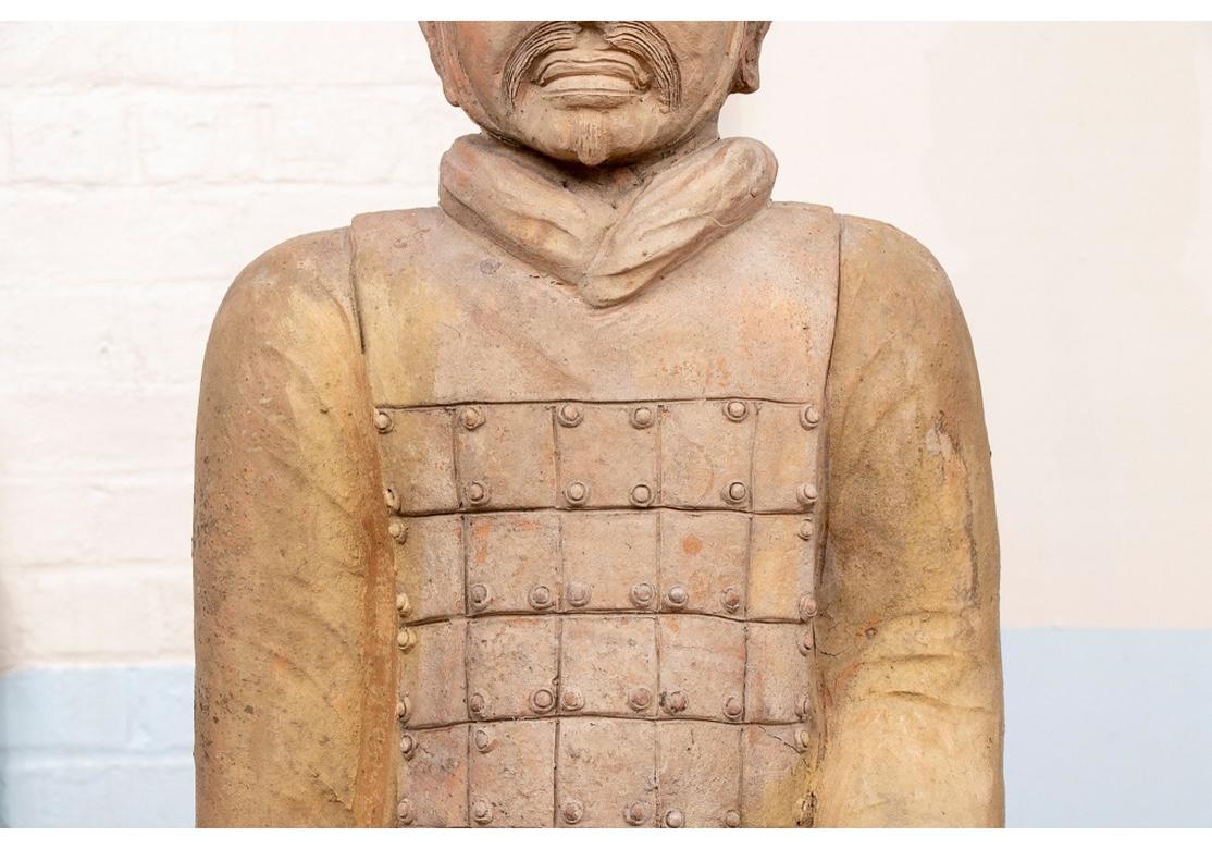 Fine Replica Chinese Terracotta Warrior/ Standard Bearer Figure 5
