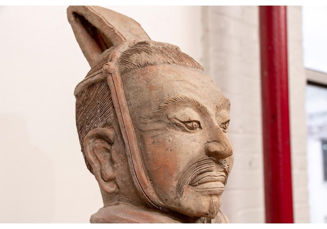 Fine Replica Chinese Terracotta Warrior/ Standard Bearer Figure 1
