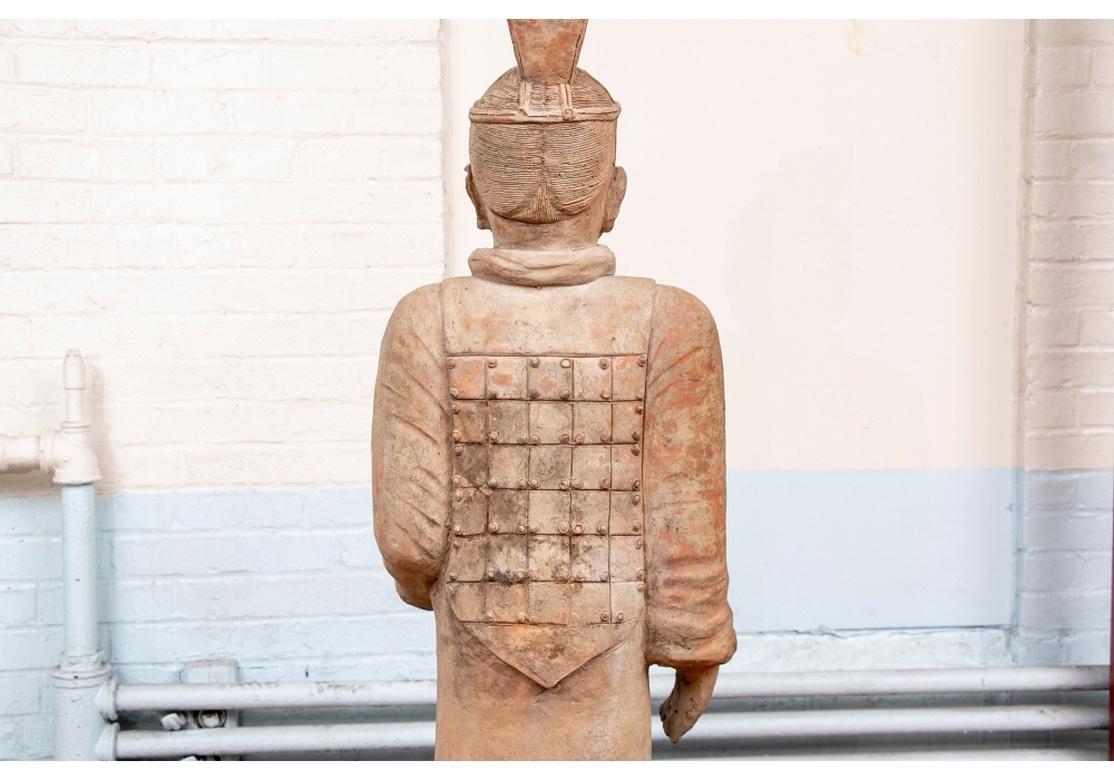 Fine Replica Chinese Terracotta Warrior/ Standard Bearer Figure 2