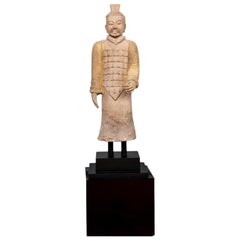 Fine Replica Chinese Terracotta Warrior/ Standard Bearer Figure