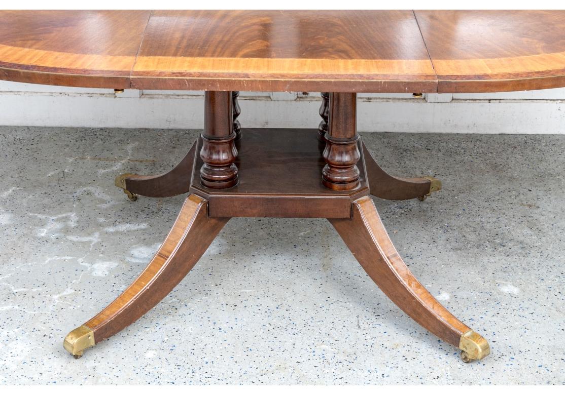 Fine Restall Brown & Clennell English Georgian Style Pedestal Dining Table For Sale 4