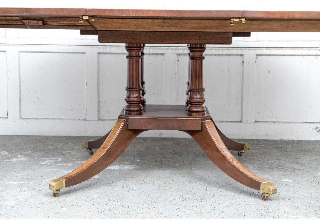 Fine Restall Brown & Clennell English Georgian Style Pedestal Dining Table For Sale 5