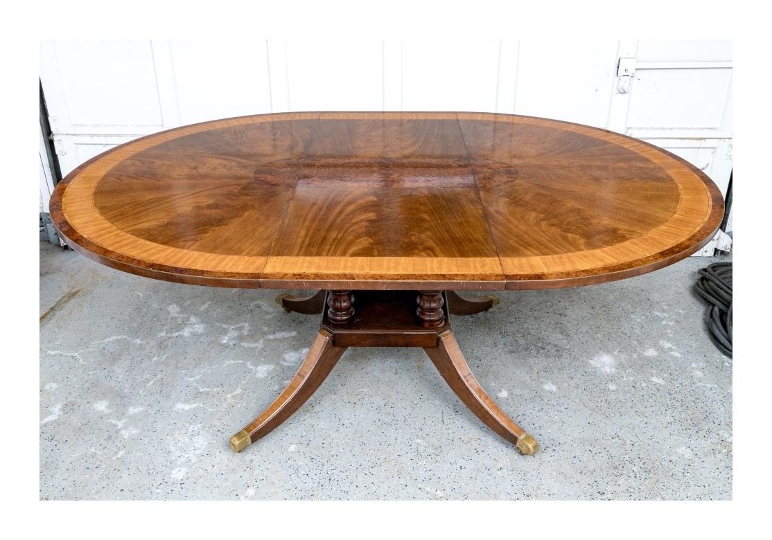 Fine Restall Brown & Clennell English Georgian Style Pedestal Dining Table For Sale 13
