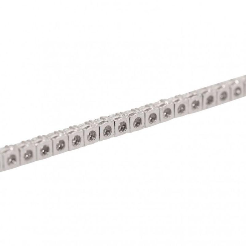 Women's Fine Riviere Necklace with 130 Brilliant-Cut Diamonds For Sale