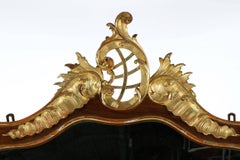 Fine Rococo Carved and Gilded Walnut Pier Mirror and Console Table, 19th Century