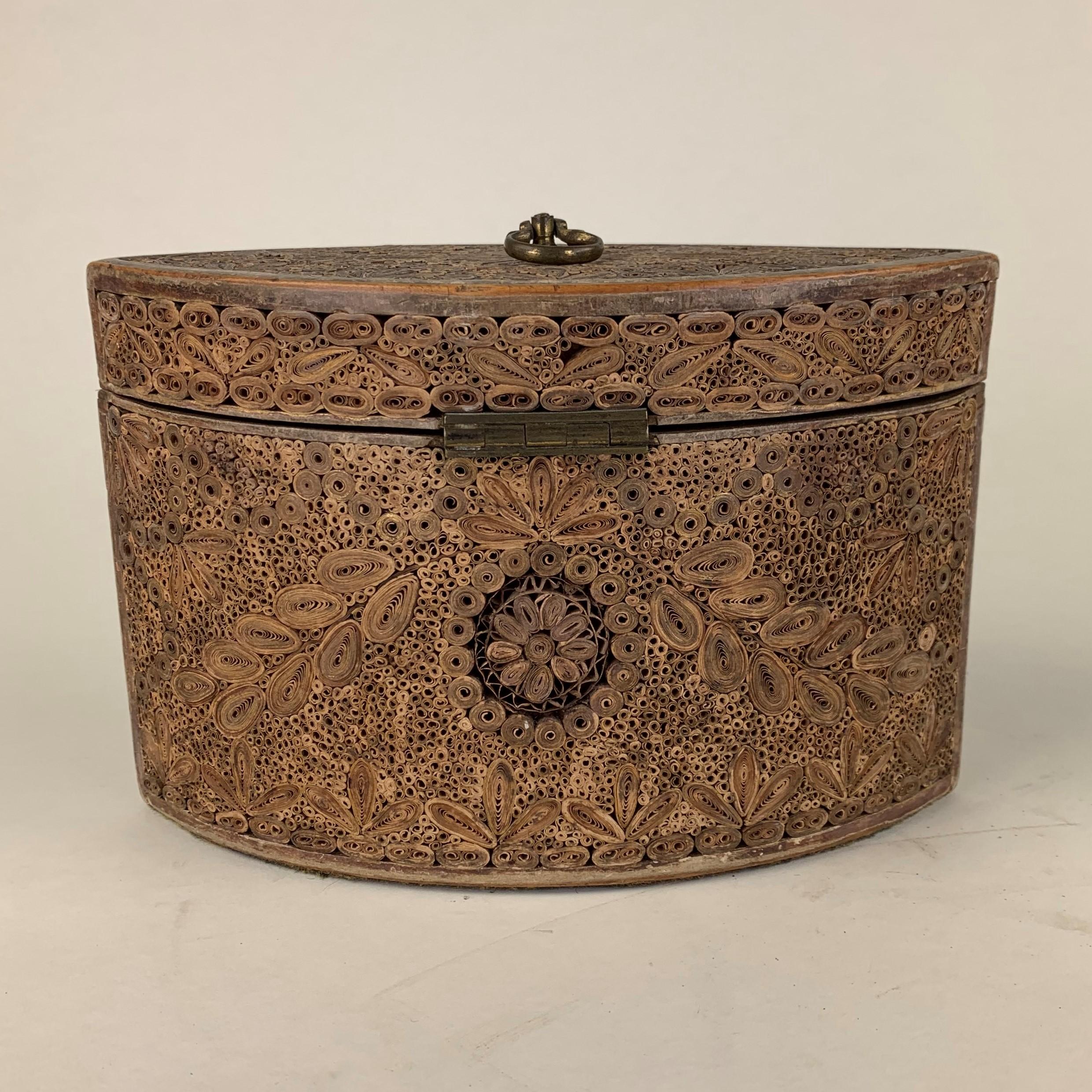 Fine Rolled Paper Tea Caddy For Sale 1