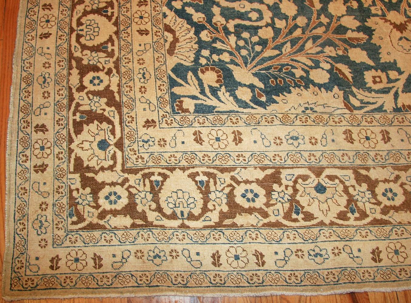 Beautiful and Finely Woven Antique Room Size Persian Khorassan Rug, Country of Origin / Rug Type: Antique Persian Rugs, Circa 1920's. Size: 8 ft 8 in x 10 ft 10 in (2.64 m x 3.3 m)

