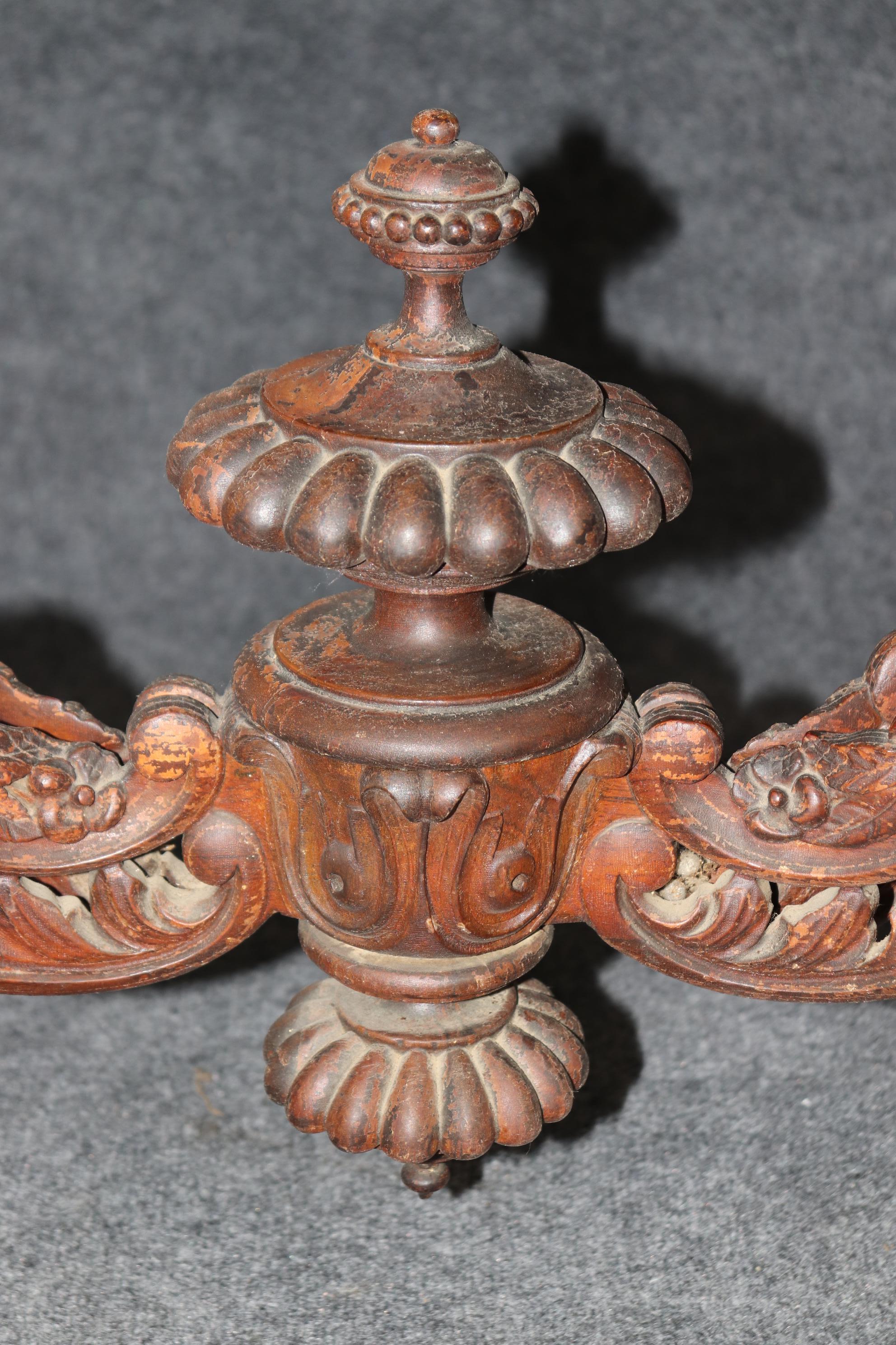 Fine John Henry Belter Rosewood Carved High Victorian Marble Top Center Table 3