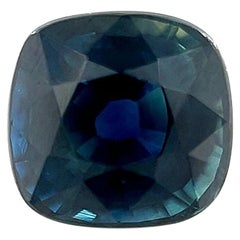 Fine pierre précieuse rare non sertie, saphir bleu royal certifié GRA de 2,02 carats, taille coussin, 6,5 mm
