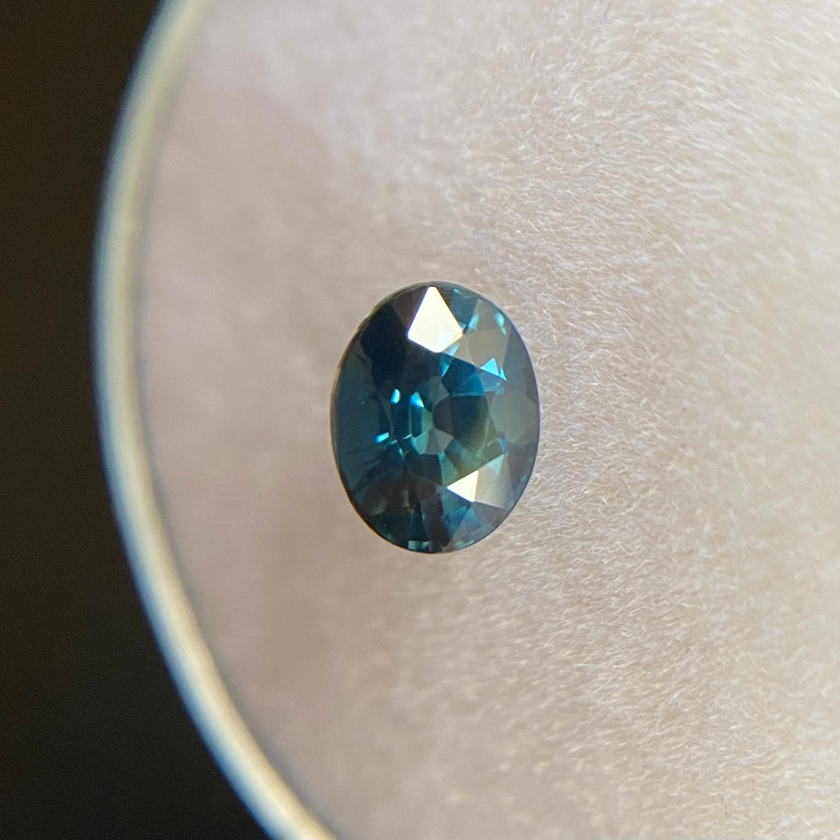 Fine Untreated Royal Blue Australian Sapphire Gemstone.

0.82 Carat with a beautiful royal blue colour and very good clarity, a clean stone with only some small natural inclusions visible when looking closely. 

Also has an excellent oval cut and