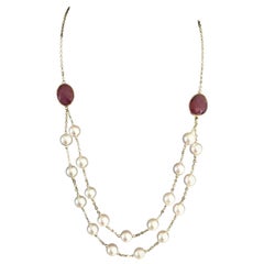 Ruby Chain Necklaces