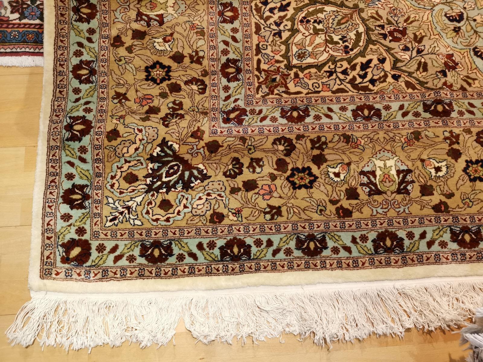 Fine Rug Vintage Turkish Hereke Carpet Oversize 17 x 11 ft hand knotted rug For Sale 2