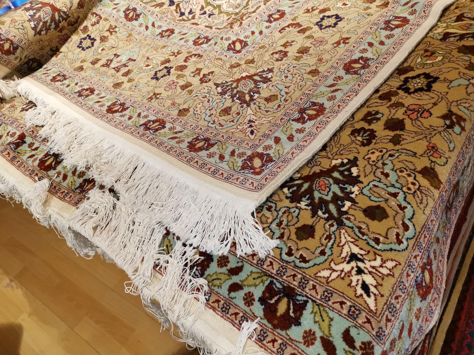 Fine Rug Vintage Turkish Hereke Carpet Oversize 17 x 11 ft hand knotted rug For Sale 6