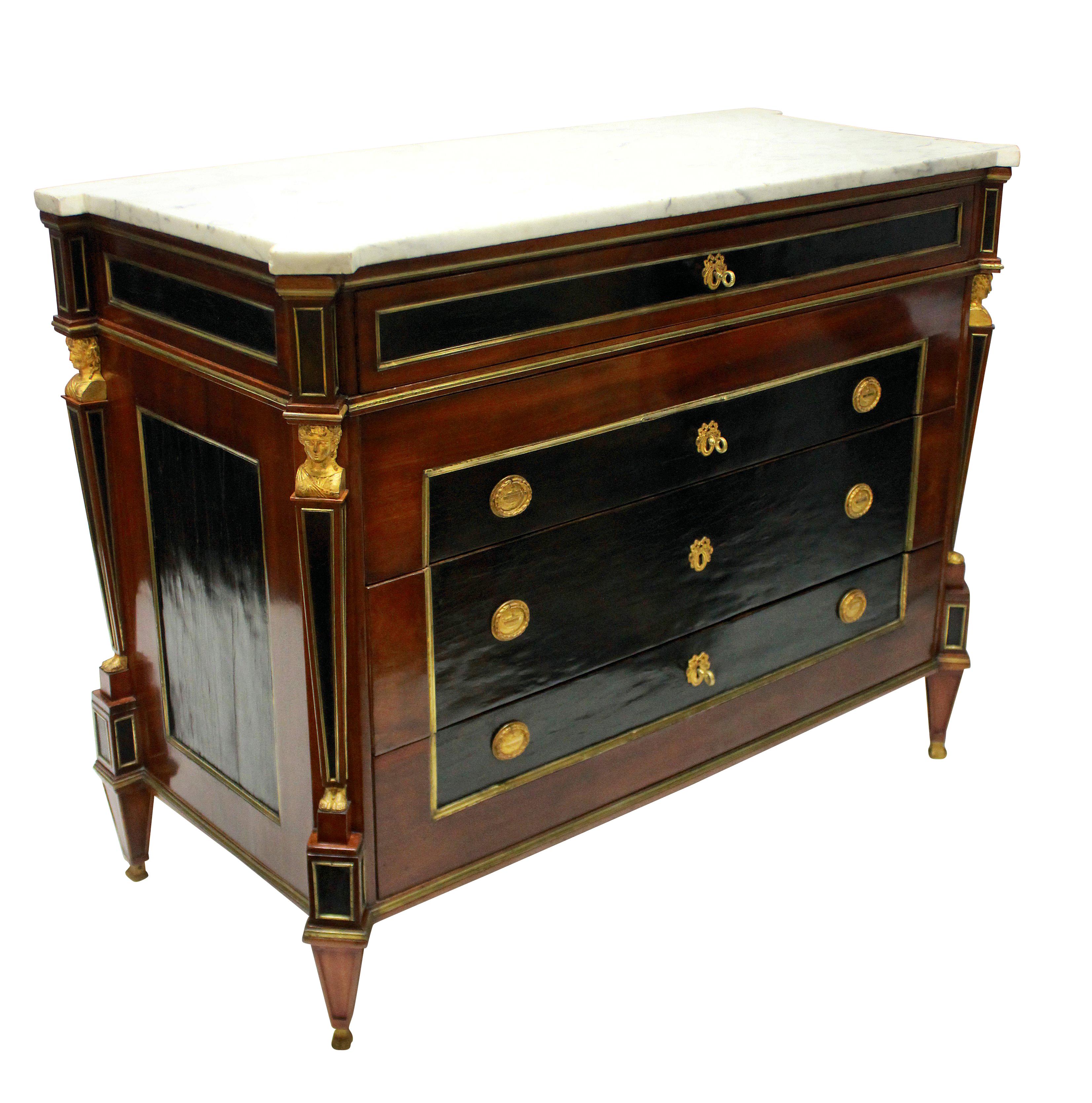 18th Century and Earlier Fine Russian 18th Century Neoclassical Commode
