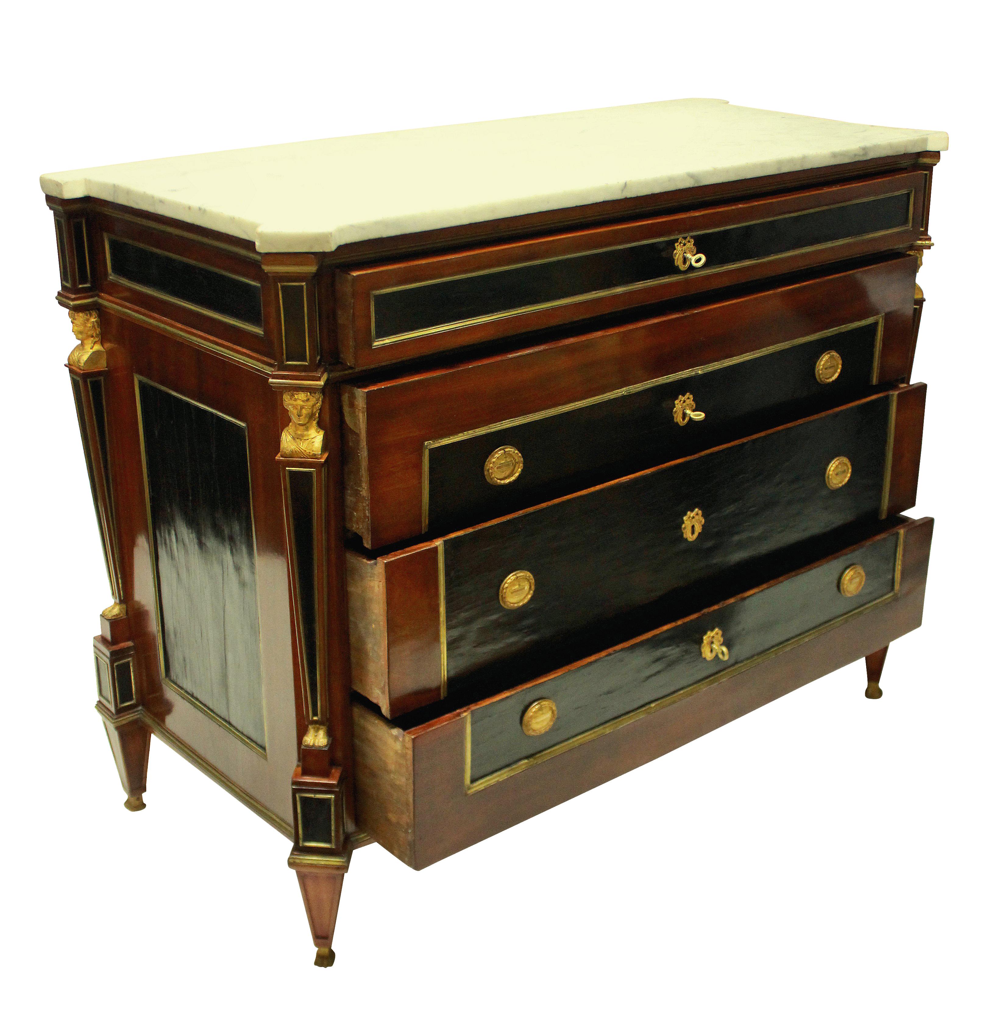 Fine Russian 18th Century Neoclassical Commode 1