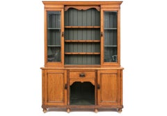 Fine Rustic Antique Pine Breakfront