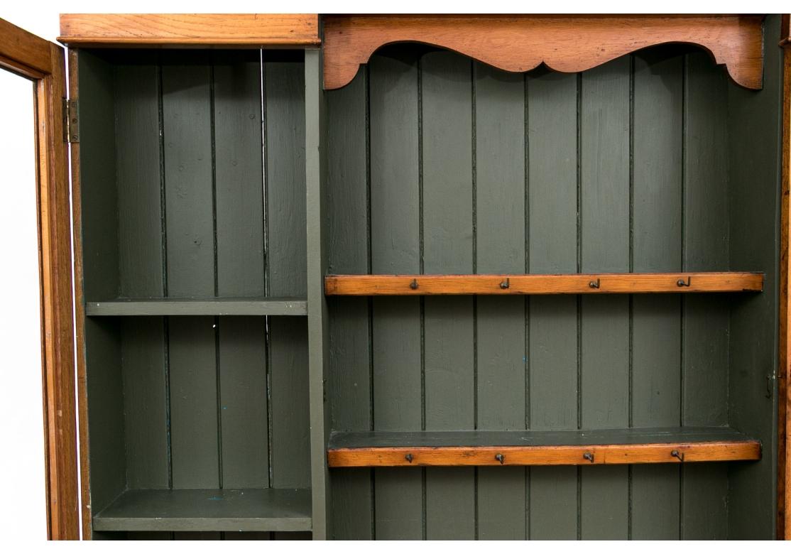 19th Century Fine Rustic Antique Pine Breakfront For Sale