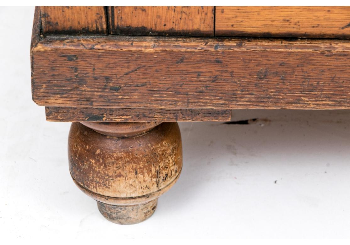 Fine Rustic Antique Pine Breakfront For Sale 1