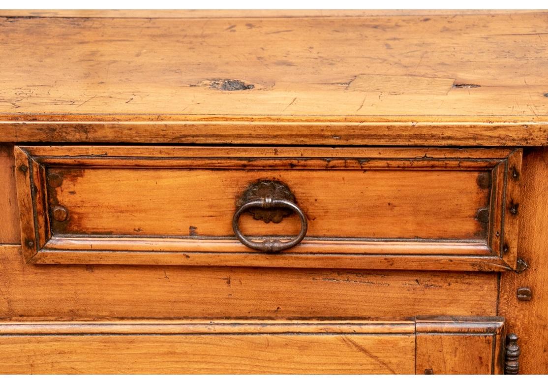 Fine Rustic Mid-19th Century English Elm Cupboard 1
