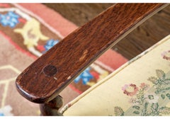 Ensemble rustique de six fauteuils anciens en chêne anglais à torsion d'orge