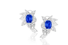 Diana M. Fine Sapphire and Diamond Ear Clip